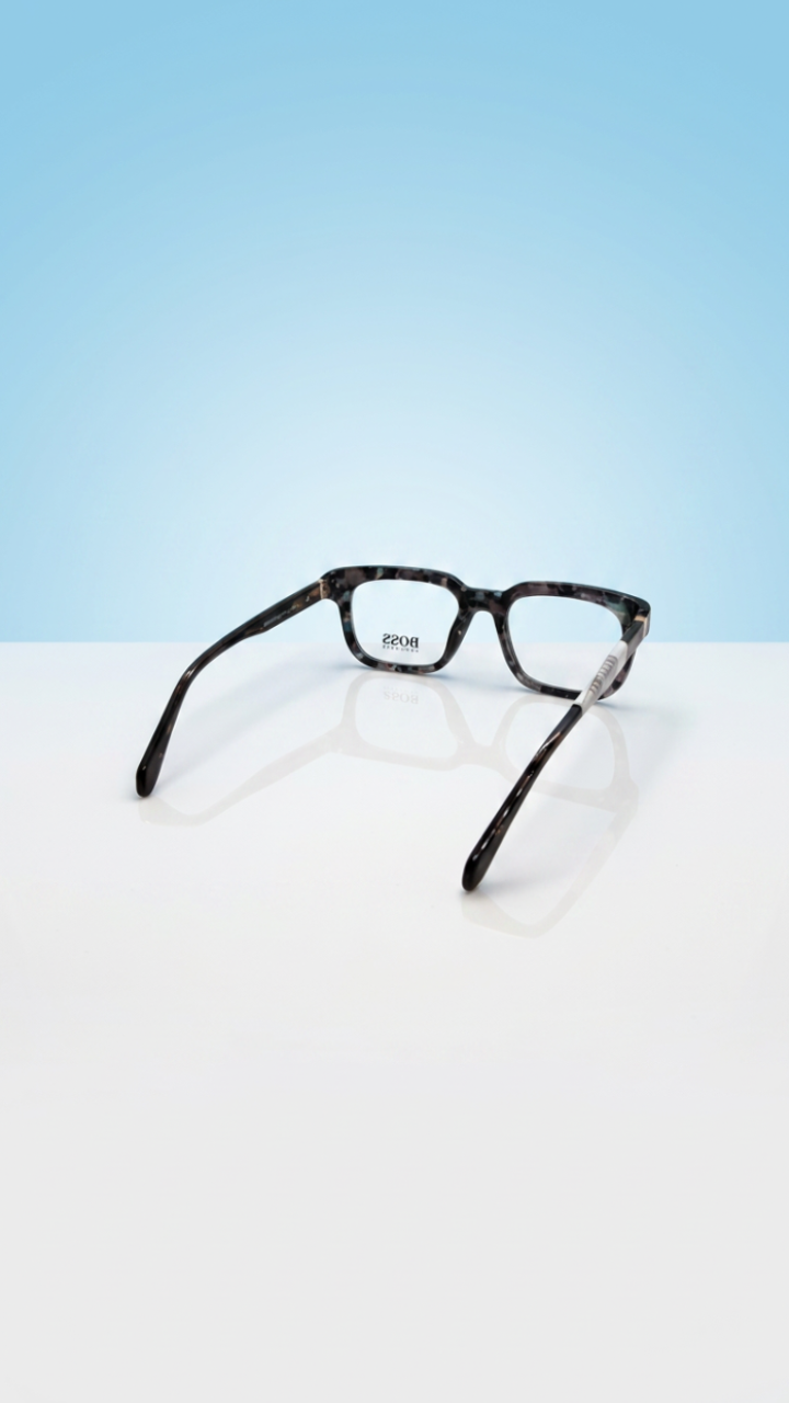 Hudson – Grey Tortoise Square Glasses