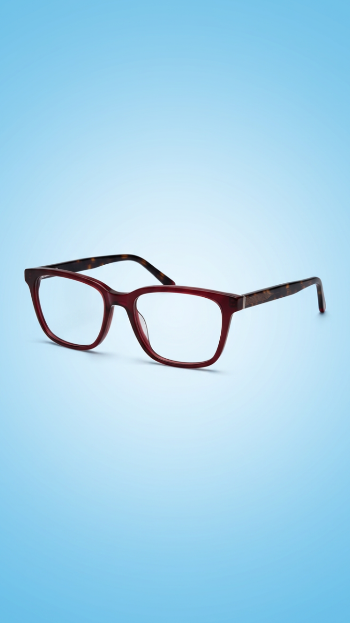 Margo Square Glasses – Wine Red &amp; Tortoise