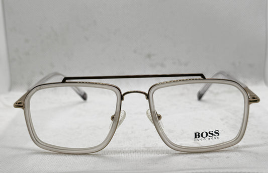 White Frame BOSS Designer Sunglasses – 100% Acetate Premium Stylish Eyewear for Men & Women