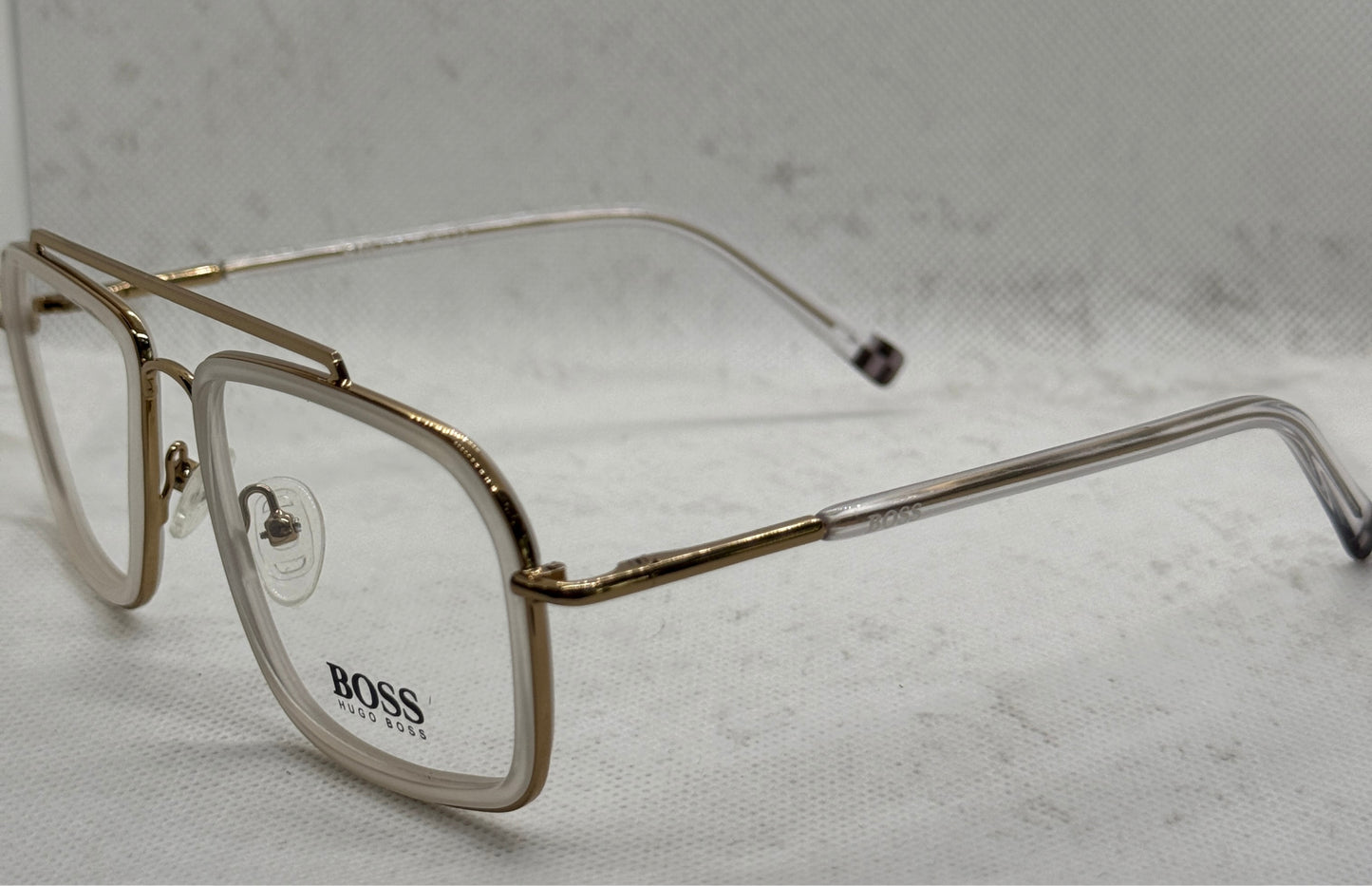 White Frame BOSS Designer Sunglasses – 100% Acetate Premium Stylish Eyewear for Men & Women